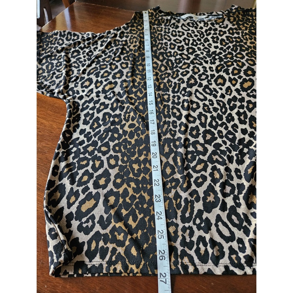 Rachel Roy Womens Top 2X Cheetah Animal Print Dolman Split Sleeve EUC - Picture 14 of 14